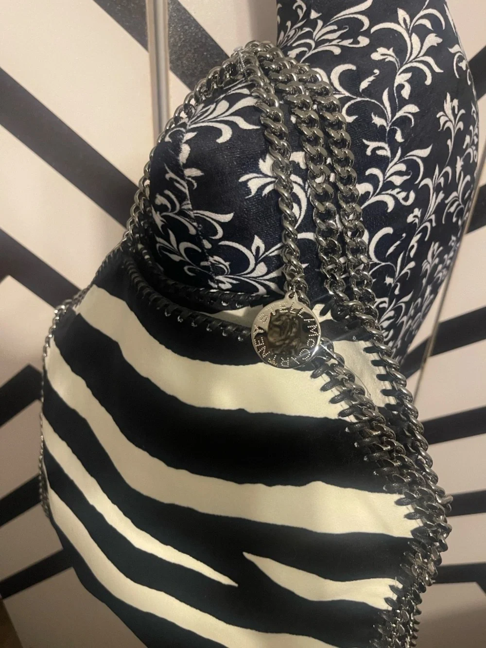 Zebra Stella McCartney Falabella Foldover Tote